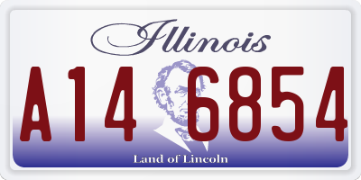IL license plate A146854