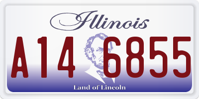 IL license plate A146855