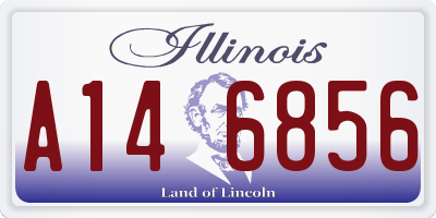 IL license plate A146856