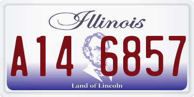IL license plate A146857
