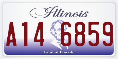 IL license plate A146859