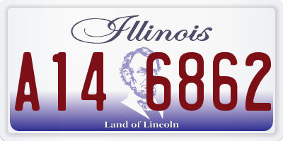 IL license plate A146862