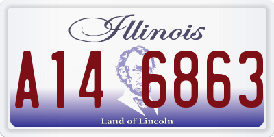 IL license plate A146863