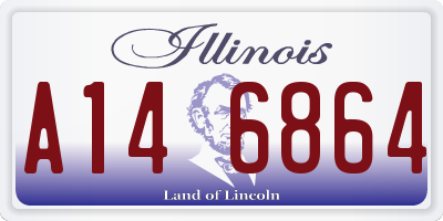 IL license plate A146864