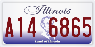 IL license plate A146865