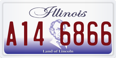 IL license plate A146866