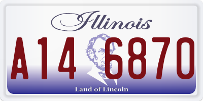 IL license plate A146870