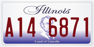 IL license plate A146871