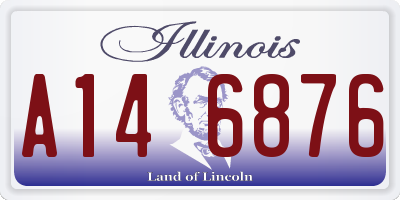 IL license plate A146876