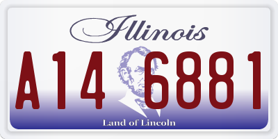 IL license plate A146881