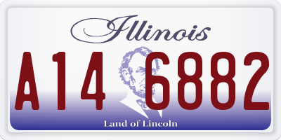 IL license plate A146882
