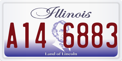 IL license plate A146883