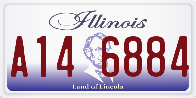 IL license plate A146884