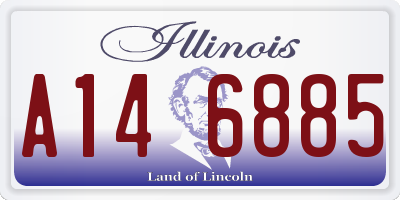 IL license plate A146885