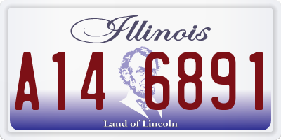 IL license plate A146891
