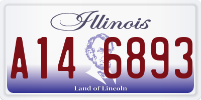 IL license plate A146893