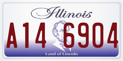 IL license plate A146904