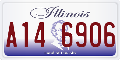 IL license plate A146906