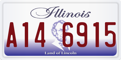 IL license plate A146915