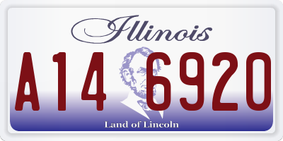 IL license plate A146920