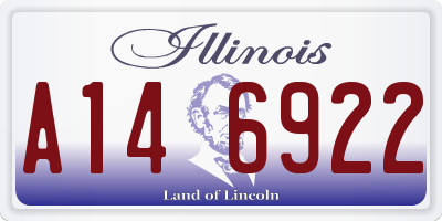 IL license plate A146922