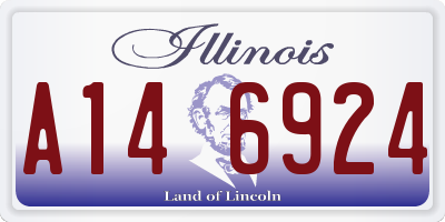IL license plate A146924