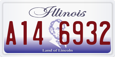 IL license plate A146932