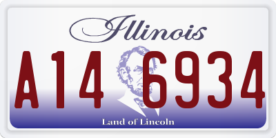 IL license plate A146934