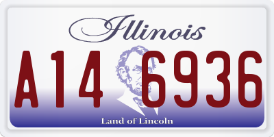 IL license plate A146936