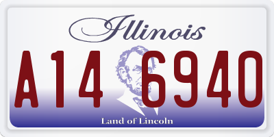 IL license plate A146940