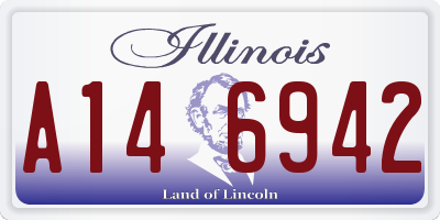 IL license plate A146942
