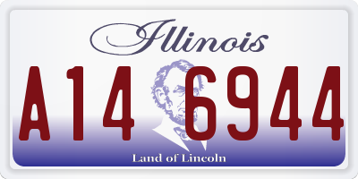 IL license plate A146944
