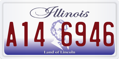 IL license plate A146946