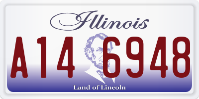 IL license plate A146948