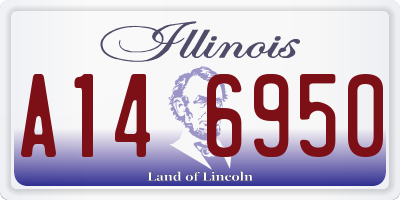 IL license plate A146950