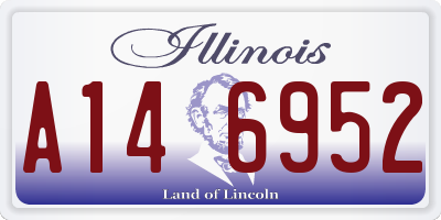 IL license plate A146952