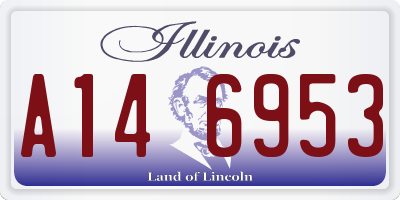 IL license plate A146953