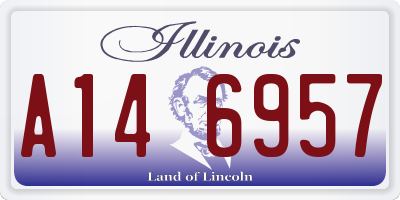 IL license plate A146957