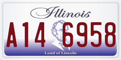 IL license plate A146958