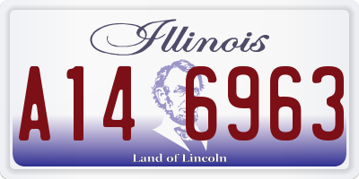 IL license plate A146963