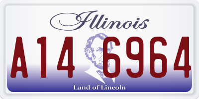 IL license plate A146964
