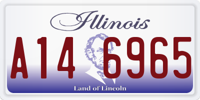 IL license plate A146965