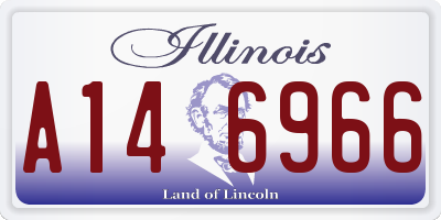 IL license plate A146966