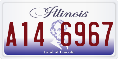 IL license plate A146967