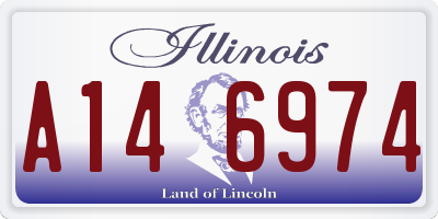 IL license plate A146974