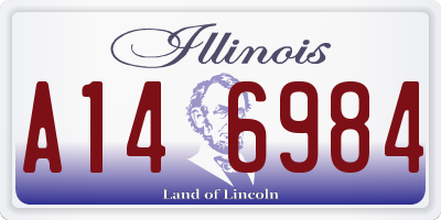 IL license plate A146984