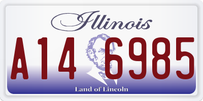 IL license plate A146985