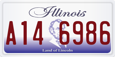 IL license plate A146986