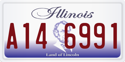 IL license plate A146991