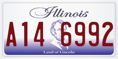 IL license plate A146992